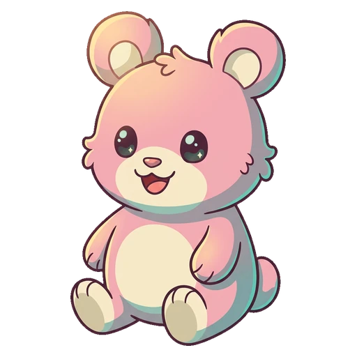Mochi, a pink round-eared cub